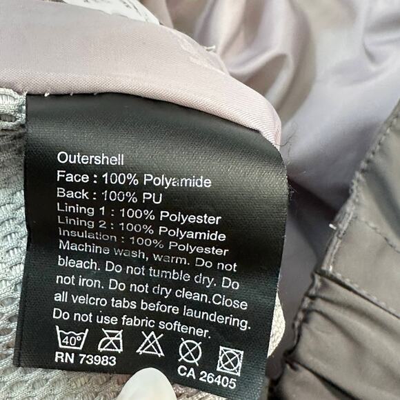 Helly Hansen Tech Snow Pant WMNS 12 Gray Performance Outdoor Waterproof Warm - Picture 5 of 9